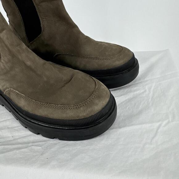 Timberland boots 8 green suede greenstride chelsea ray city pull on fall outdoor - Picture 2 of 7